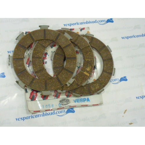 DISCHI FRIZIONE GUARNITI 3 PEZZI SURFLEX 