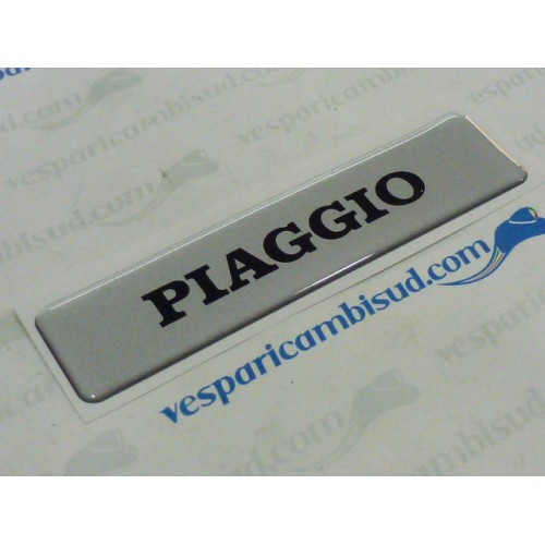 TARGHETTA ADESIVA RESINATA "PIAGGIO" X VARI CICLOMOTORI PIAGGIO SI-CIAO F.L
