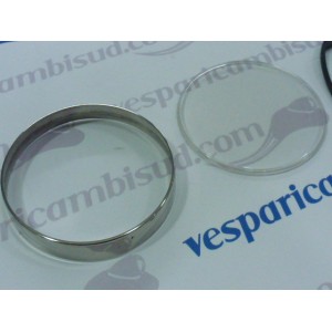 GHIERA+VETRO CONTACHILOMETRI+2 GUARNIZIONI PX ARCOBALENO 50-125 PK."ESAURITO"