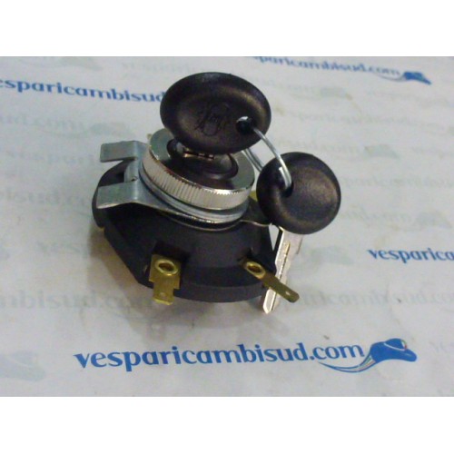Commutatore completo a chiave di contatto.marca SIEM vespa 125 - 150 - 200