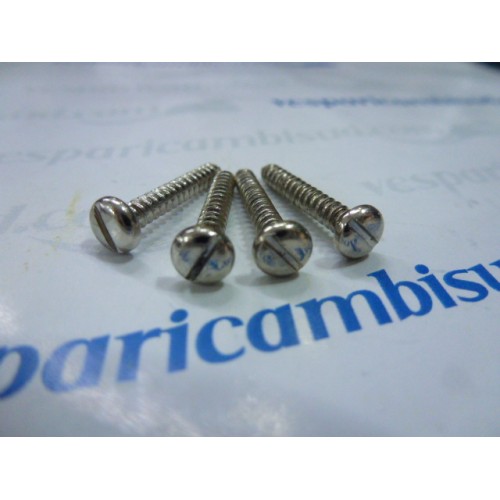 Kit n 4 viti testa a taglio mm 3 x 20,per fissaggio clacson Vespa - ape.